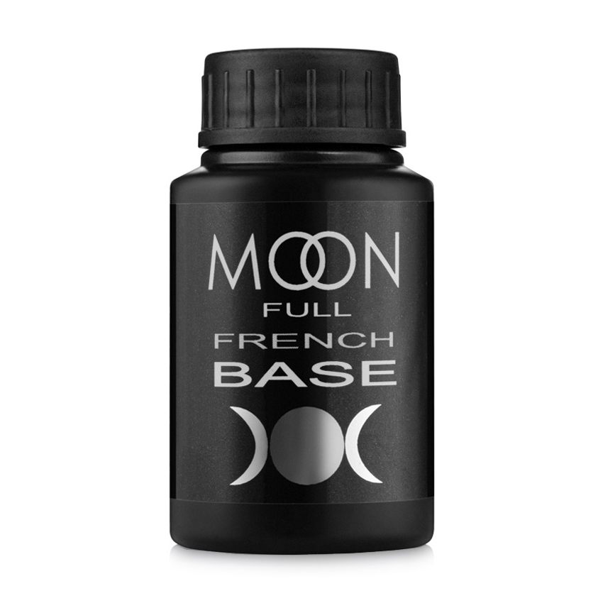 Уцінка! База-френч Moon Full French Base UV/LED, 17 сірий з дрібним шимером, 30 мл